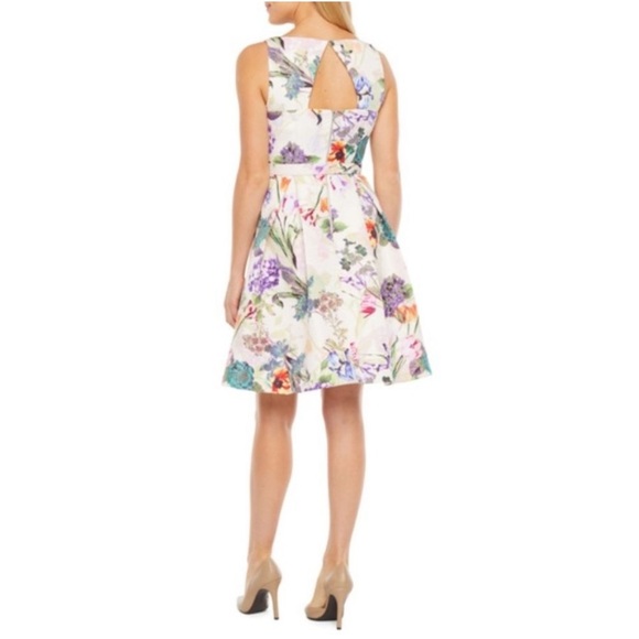 Nwt Danny & Nicole Floral Fit & Flare Dress Size 18 - Picture 15 of 15